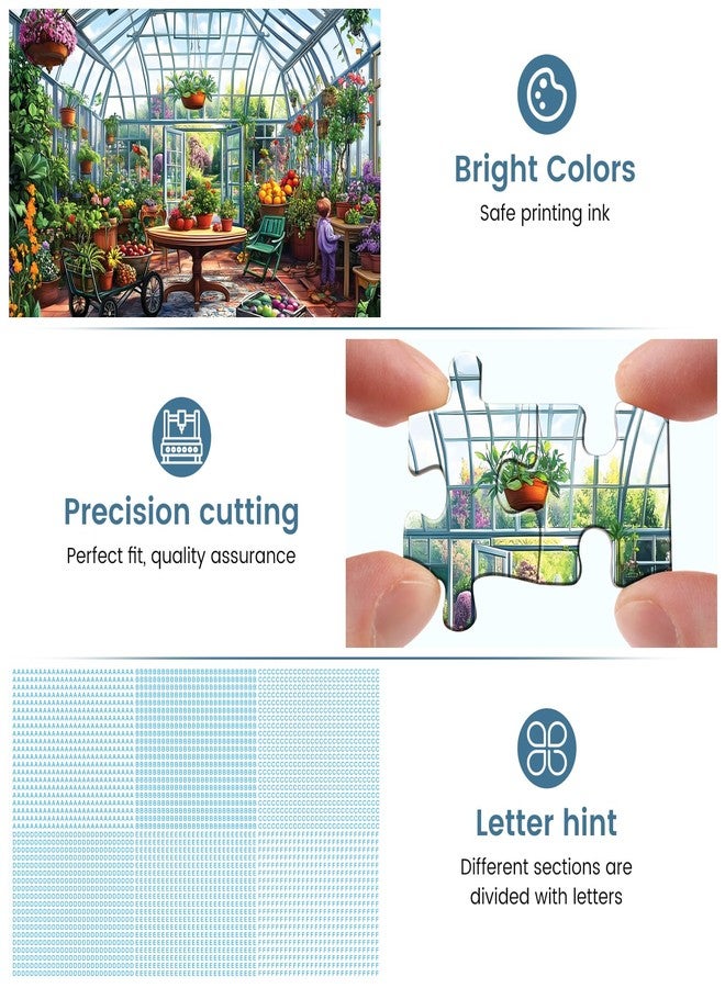 WSCXSC 500 Piece Puzzles for Adults,Jigsaw Puzzles 500 Pieces Garden Plants Puzzle for Adults Senior Fruit Puzzle Games Premium Cardboard Home Decors Family Challenge Toys Gift - Image 4